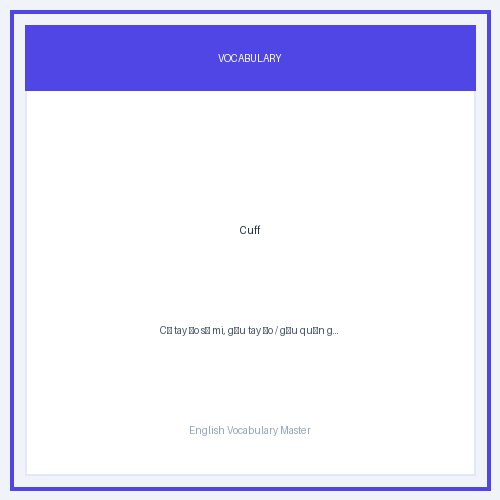 Hình minh họa từ Cuff - Cổ tay áo sơ mi, gấu tay áo / gấu quần gấp