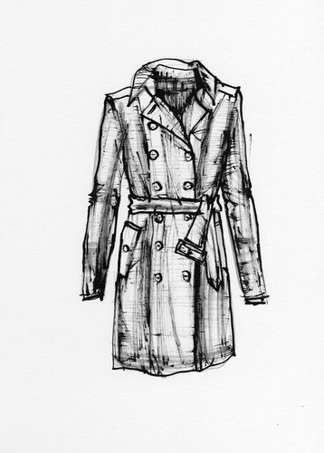 Hình minh họa từ Trench coat - Áo khoác măng tô dáng dài chống nước