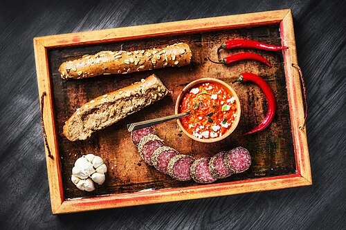 Hình minh họa từ baguette - bánh mì que Pháp