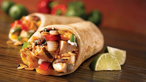 Hình minh họa từ burrito - bánh cuộn burrito Mexico
