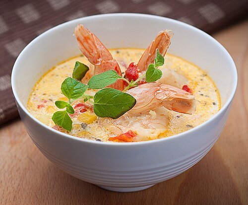 Hình minh họa từ chowder - súp nghêu kem béo ngậy