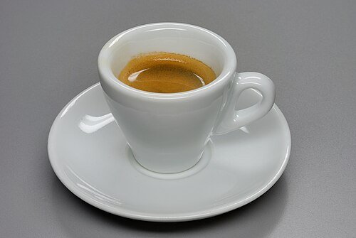 Hình minh họa từ espresso - cà phê espresso nguyên chất đậm đặc