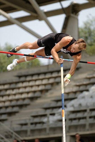 Hình minh họa từ pole vault - môn nhảy sào điền kinh