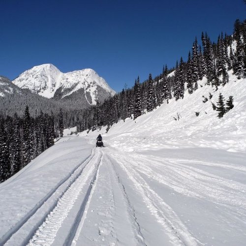 Hình minh họa từ snowmobile - xe gắn máy trượt tuyết bánh xích
