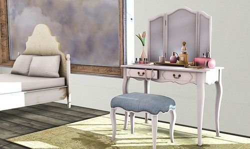 Hình minh họa từ vanity table - bàn trang điểm có gương soi