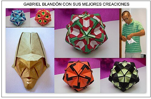 Hình minh họa từ origamist - nghệ nhân gấp giấy Origami
