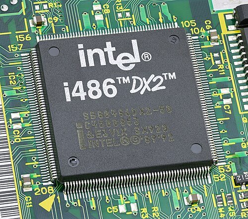 Hình minh họa từ microprocessor - bộ vi xử lý trung tâm con chip