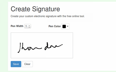 Hình minh họa từ Signature - Chữ kí