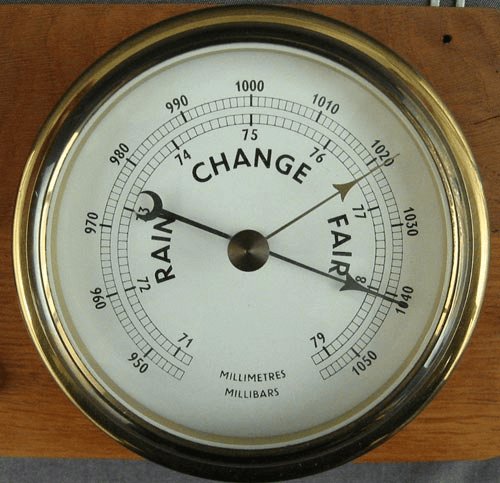 Hình minh họa từ barometer - khí áp kế đo thời tiết