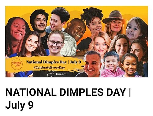 Hình minh họa từ dimpled - có má lúm đồng tiền duyên